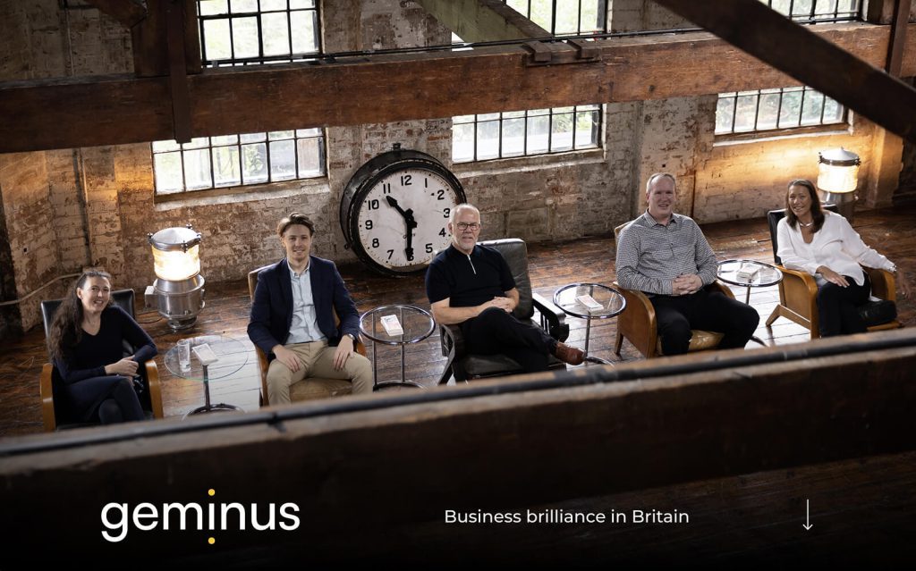 Geminus website desktop
