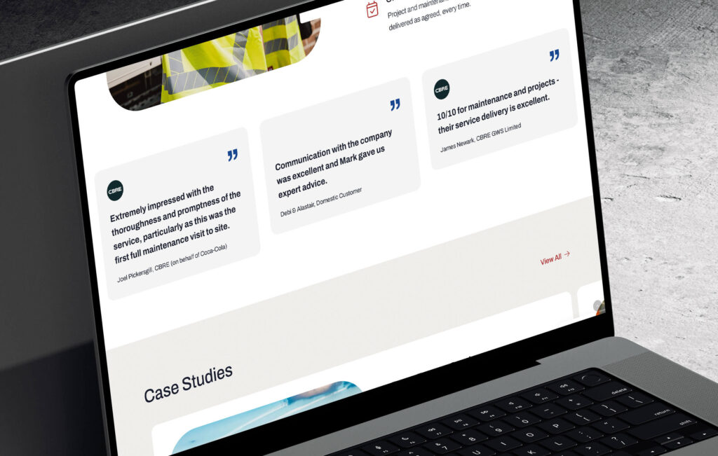 social proof web design